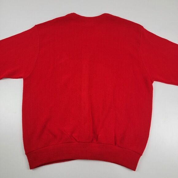 Izod Sweater Mens XL Red Cardigan Button Up Embroidered Preppy Dress Vintage 90s - Picture 10 of 10
